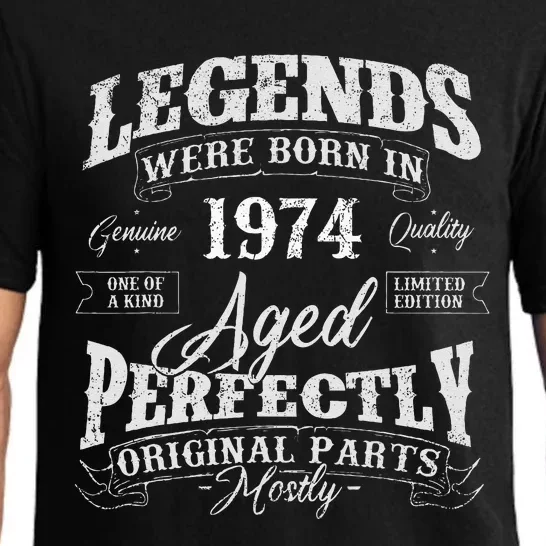 Legends Were Born In 1974 Year Of Birth Birthday Pajama Set