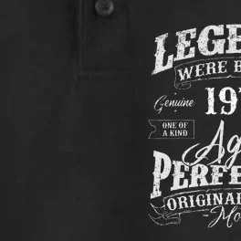 Legends Were Born In 1974 Year Of Birth Birthday Dry Zone Grid Performance Polo