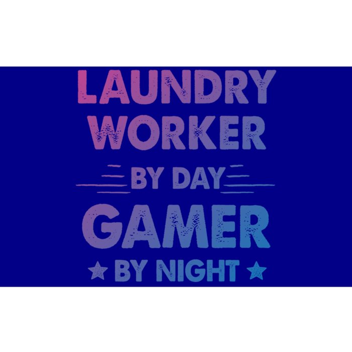 Laundry Worker By Day Gamer By Night Cute Gift Bumper Sticker