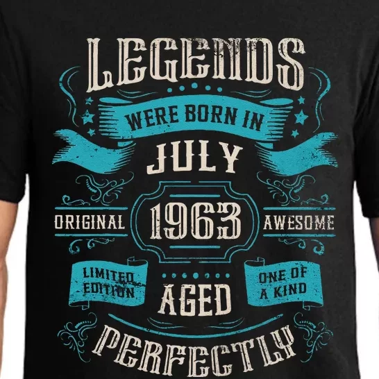 Legends Were Born In July 1963 Birthday Pajama Set