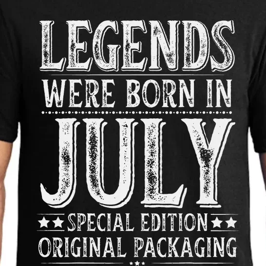 Legends Were Born In July Birthday Original Packaging Pajama Set