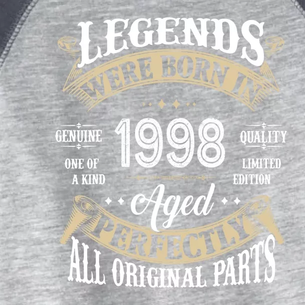 Legends Were Born In 1998 Aged Perfectly Birthday Toddler Fine Jersey T-Shirt