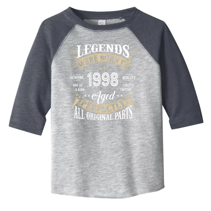 Legends Were Born In 1998 Aged Perfectly Birthday Toddler Fine Jersey T-Shirt