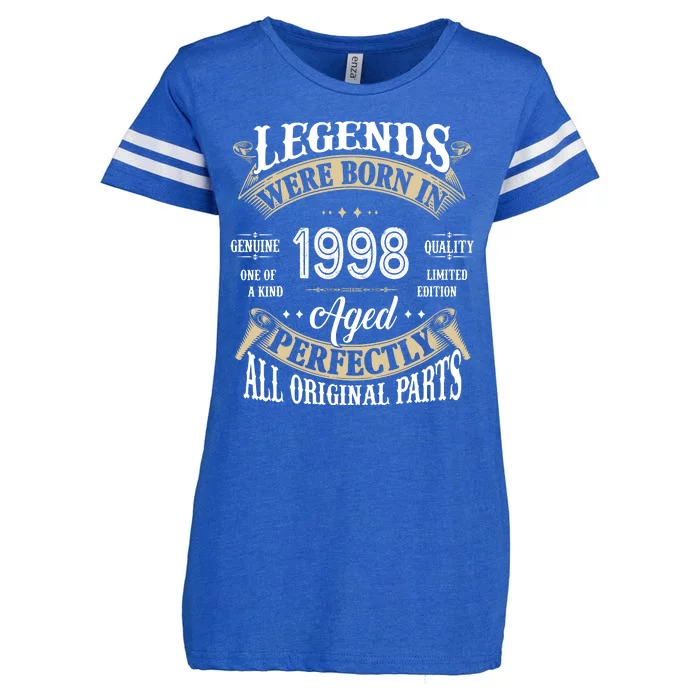 Legends Were Born In 1998 Aged Perfectly Birthday Enza Ladies Jersey Football T-Shirt