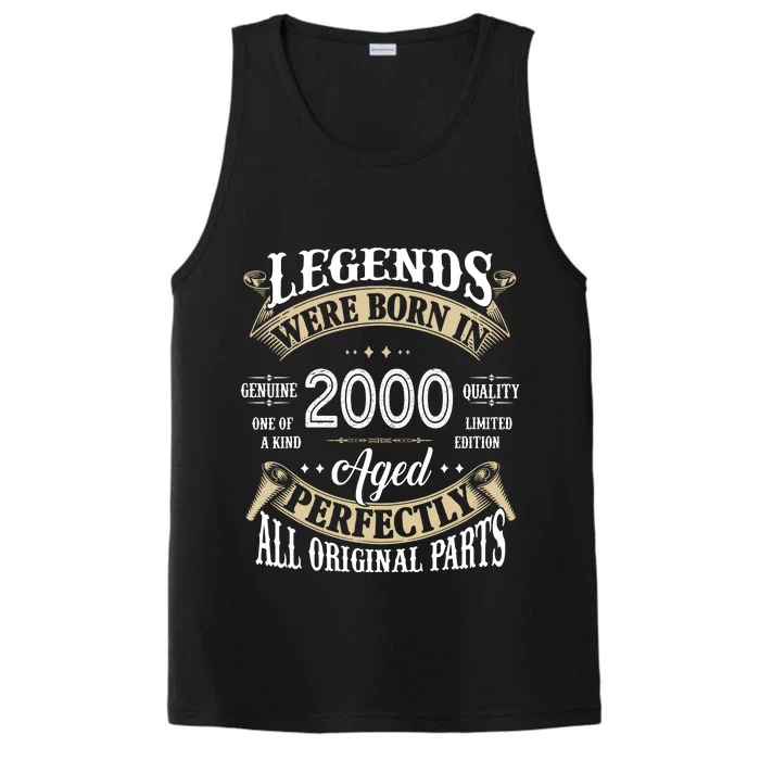 Legends Were Born In 2000 Aged Perfectly Birthday Performance Tank