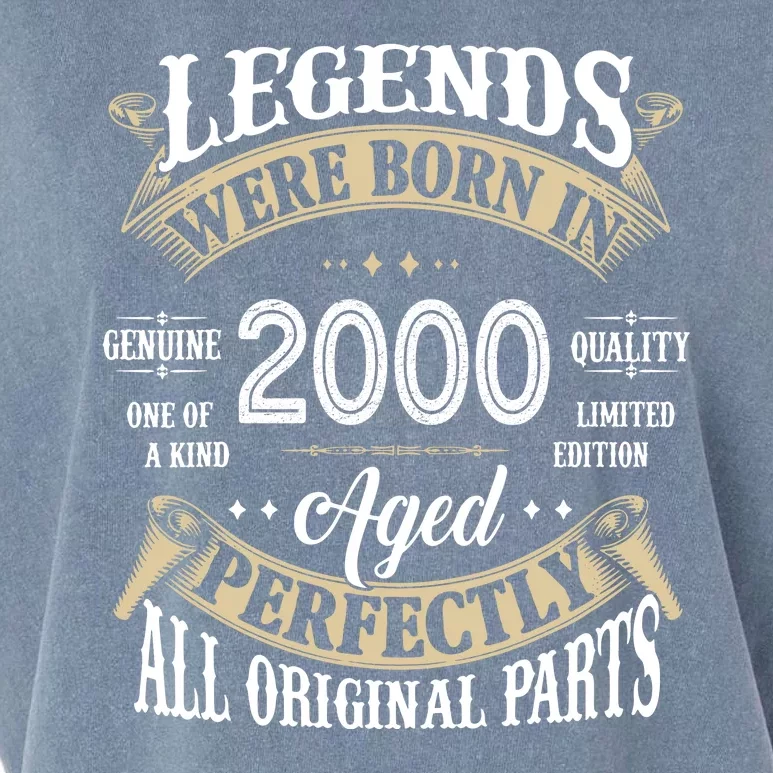 Legends Were Born In 2000 Aged Perfectly Birthday Garment-Dyed Women's Muscle Tee