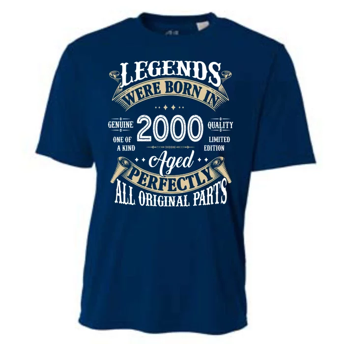 Legends Were Born In 2000 Aged Perfectly Birthday Cooling Performance Crew T-Shirt