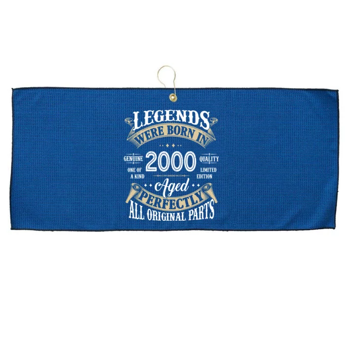 Legends Were Born In 2000 Aged Perfectly Birthday Large Microfiber Waffle Golf Towel