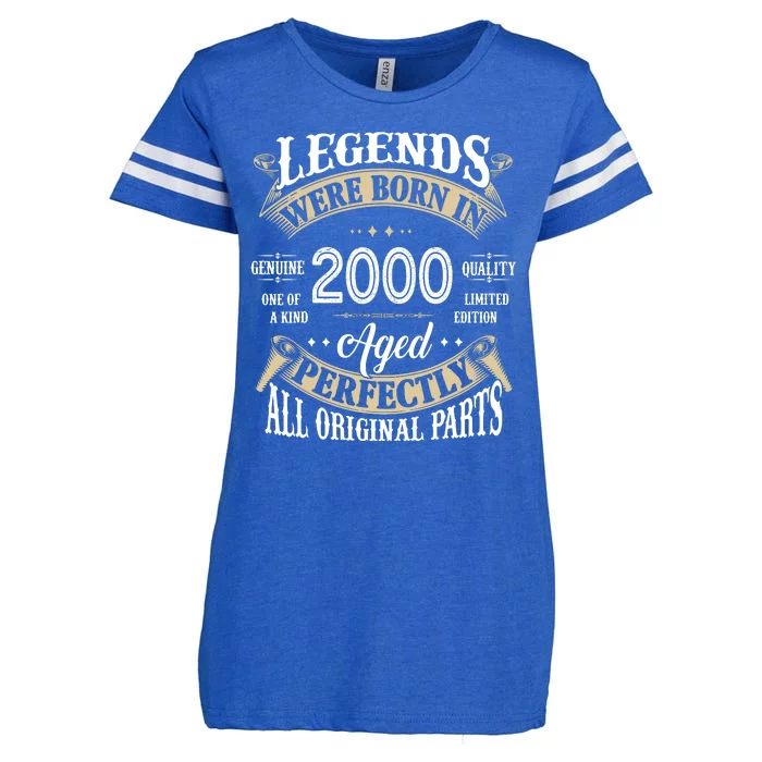 Legends Were Born In 2000 Aged Perfectly Birthday Enza Ladies Jersey Football T-Shirt