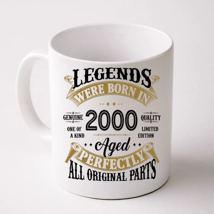 Legends Were Born In 2000 Aged Perfectly Birthday Front & Back Coffee Mug