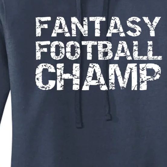 League Winner Championship Items Idea Fantasy Football Champ Gift Women's Pullover Hoodie