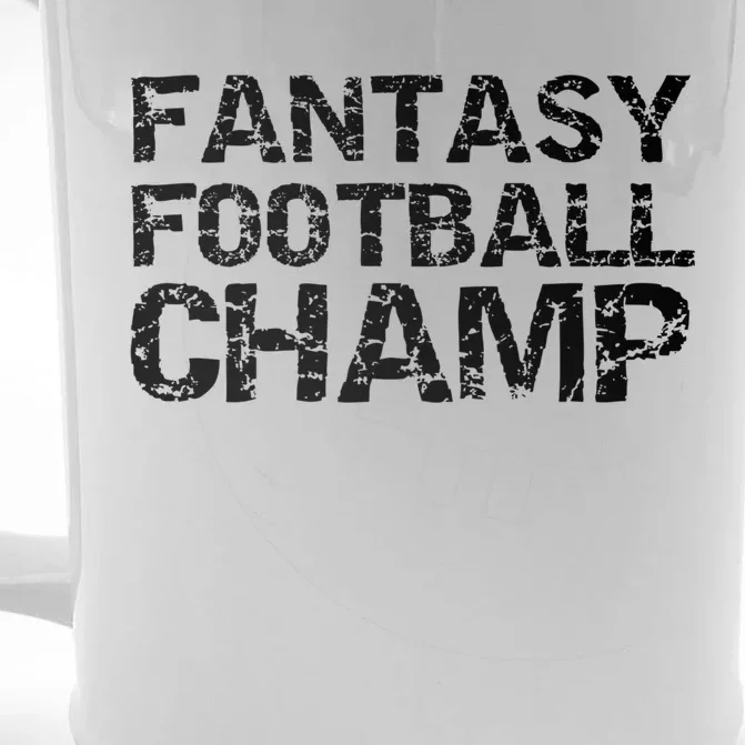 League Winner Championship Items Idea Fantasy Football Champ Gift Front & Back Beer Stein