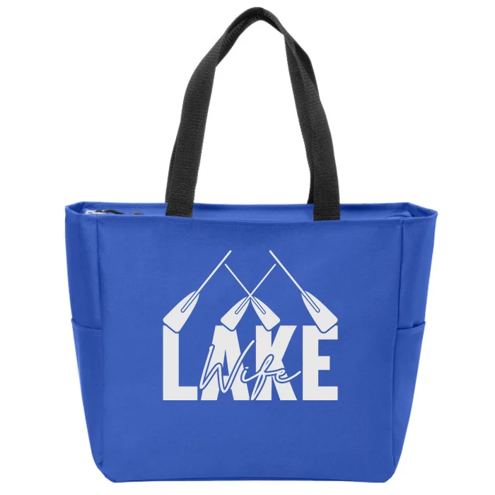 Lake Wife Cute Bachelorette Party Zip Tote Bag