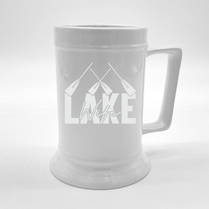 Lake Wife Cute Bachelorette Party Front & Back Beer Stein