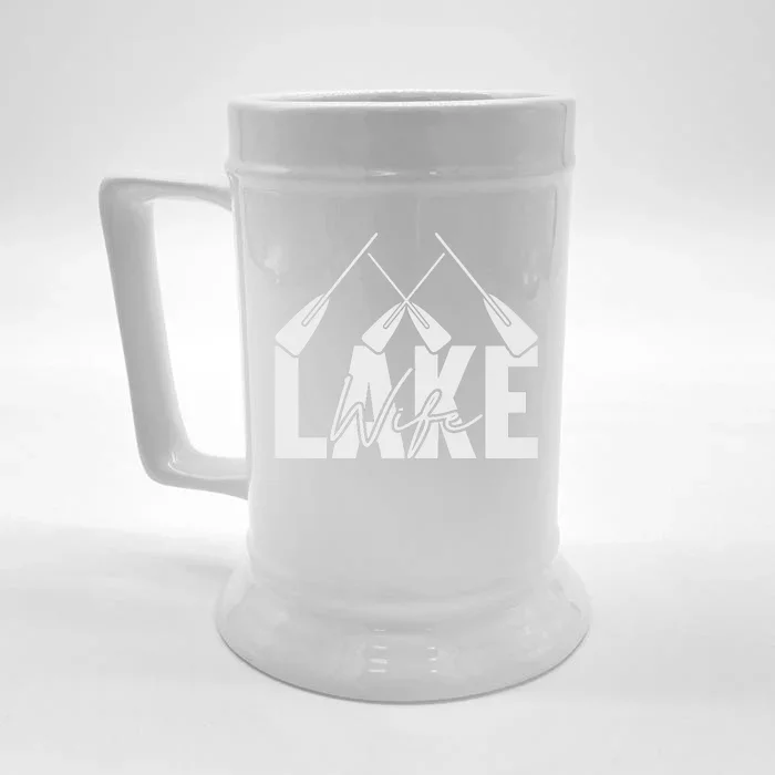 Lake Wife Cute Bachelorette Party Front & Back Beer Stein