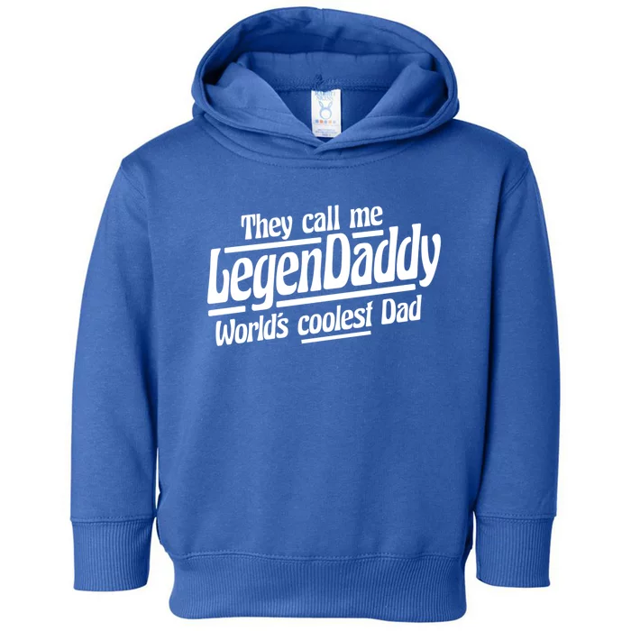 Legendaddy Worlds Coolest Dad Vintage Cool Dad Presents Meaningful Gift Toddler Hoodie