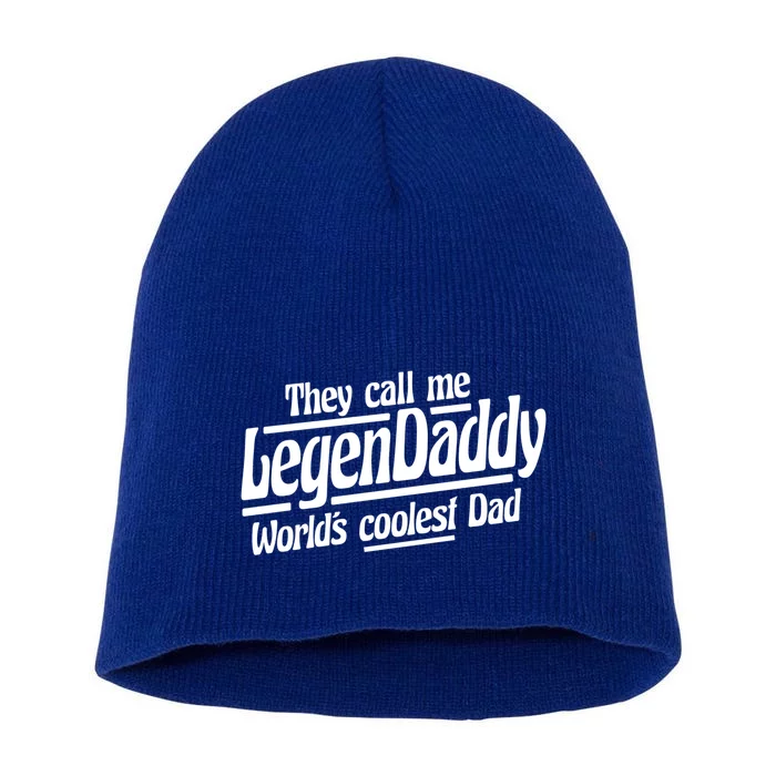 Legendaddy Worlds Coolest Dad Vintage Cool Dad Presents Meaningful Gift Short Acrylic Beanie