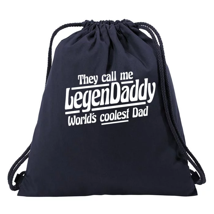 Legendaddy Worlds Coolest Dad Vintage Cool Dad Presents Meaningful Gift Drawstring Bag