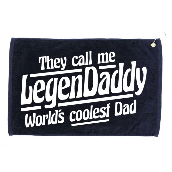 Legendaddy Worlds Coolest Dad Vintage Cool Dad Presents Meaningful Gift Grommeted Golf Towel