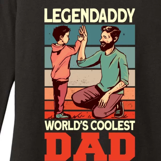 Legendaddy Worlds Coolest Dad Gift Dad And Son Fathers Day Gift Womens CVC Long Sleeve Shirt