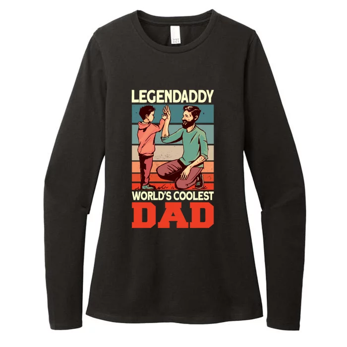 Legendaddy Worlds Coolest Dad Gift Dad And Son Fathers Day Gift Womens CVC Long Sleeve Shirt