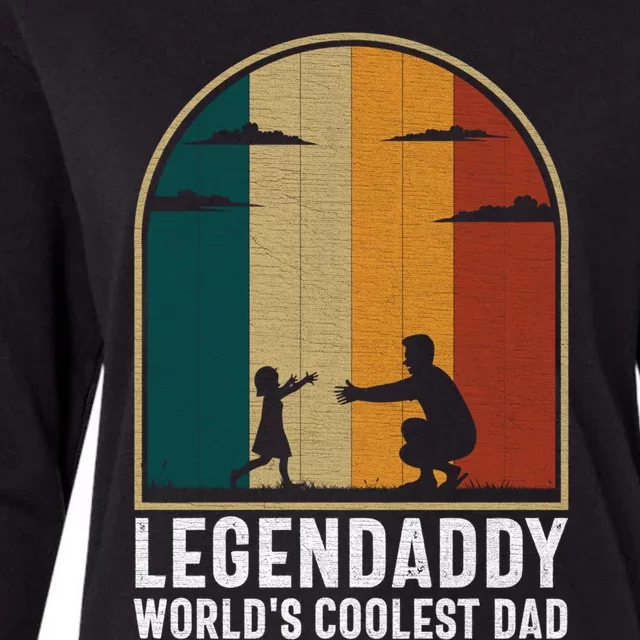 Legendaddy Worlds Coolest Dad Fathers Day Cute Gift Womens Cotton Relaxed Long Sleeve T-Shirt