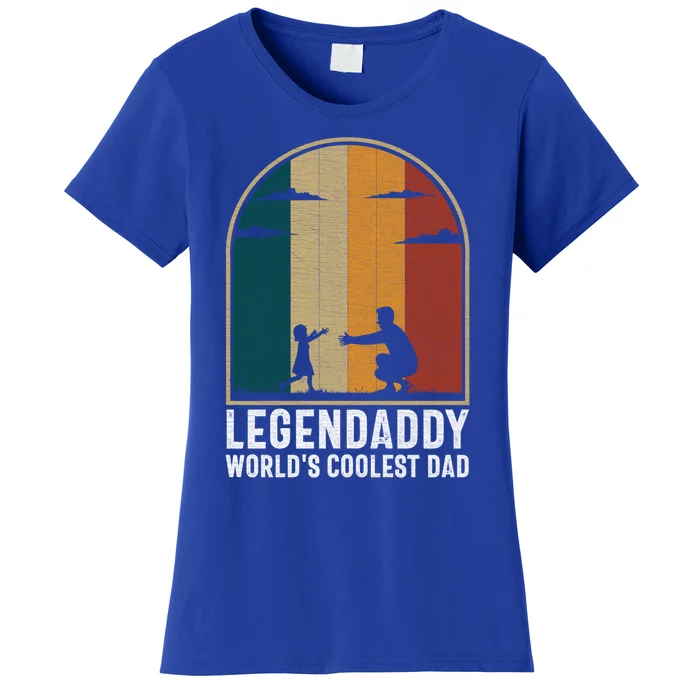 Legendaddy Worlds Coolest Dad Fathers Day Cute Gift Women's T-Shirt