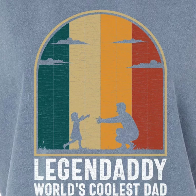 Legendaddy Worlds Coolest Dad Fathers Day Cute Gift Garment-Dyed Women's Muscle Tee