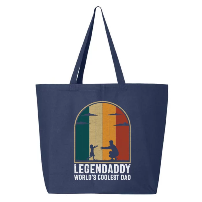 Legendaddy Worlds Coolest Dad Fathers Day Cute Gift 25L Jumbo Tote