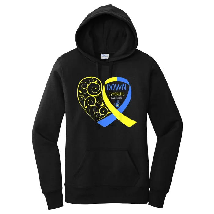 Love World Down Syndrome Awareness  Day Love Women's Pullover Hoodie