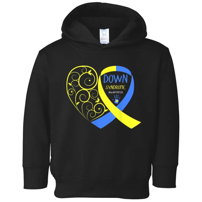 Love World Down Syndrome Awareness  Day Love Toddler Hoodie