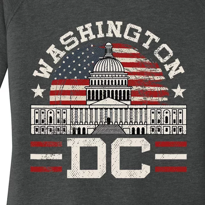 Love Washington Dc Usa Women's Perfect Tri Tunic Long Sleeve Shirt