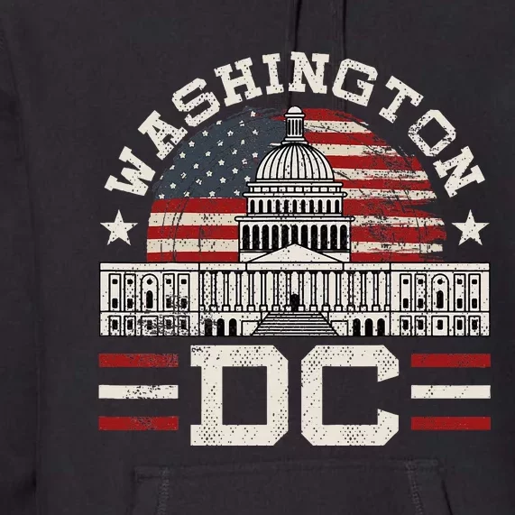 Love Washington Dc Usa Premium Hoodie