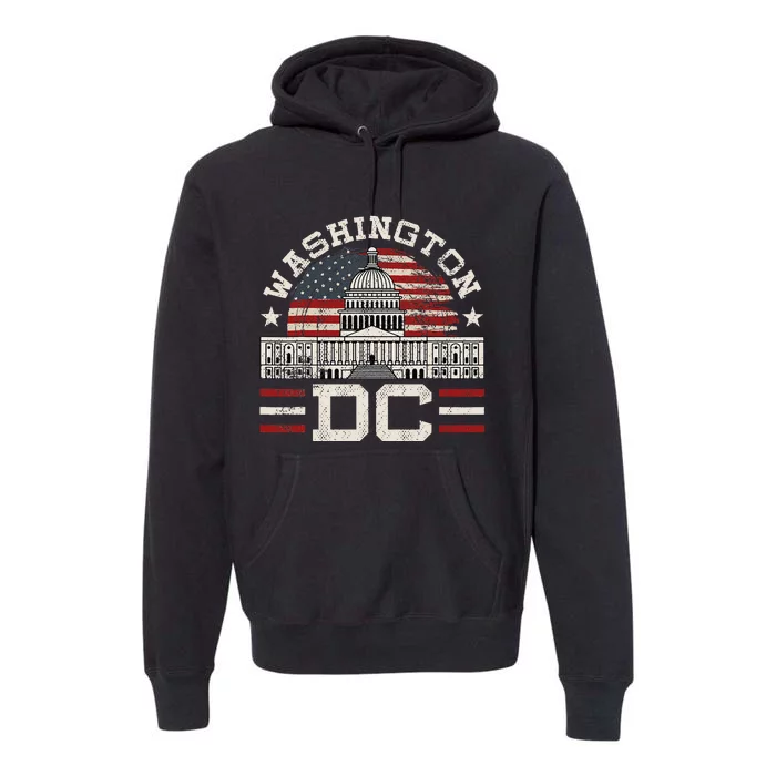 Love Washington Dc Usa Premium Hoodie