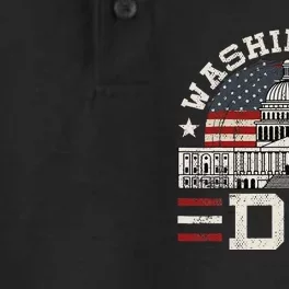 Love Washington Dc Usa Dry Zone Grid Performance Polo