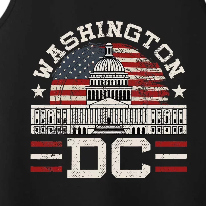 Love Washington Dc Usa Performance Tank