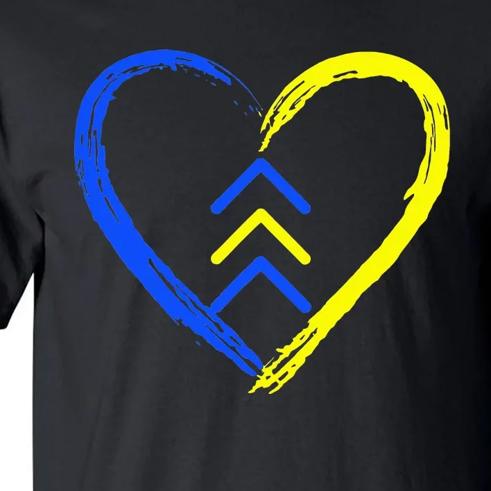 Love World Down Syndrome Awareness Day Love 3 Arrows Tall T-Shirt