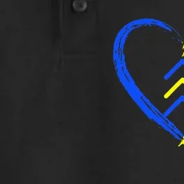 Love World Down Syndrome Awareness Day Love 3 Arrows Dry Zone Grid Performance Polo