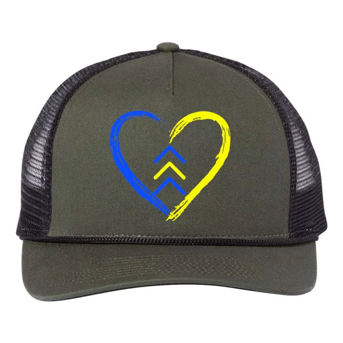 Love World Down Syndrome Awareness Day Love 3 Arrows Retro Rope Trucker Hat Cap