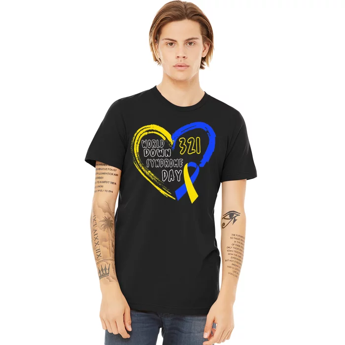 Love World Down Syndrome Awareness Day Love Premium T-Shirt