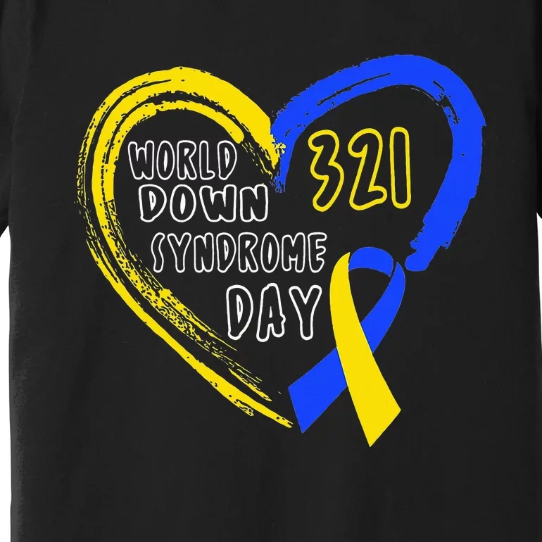 Love World Down Syndrome Awareness Day Love Premium T-Shirt