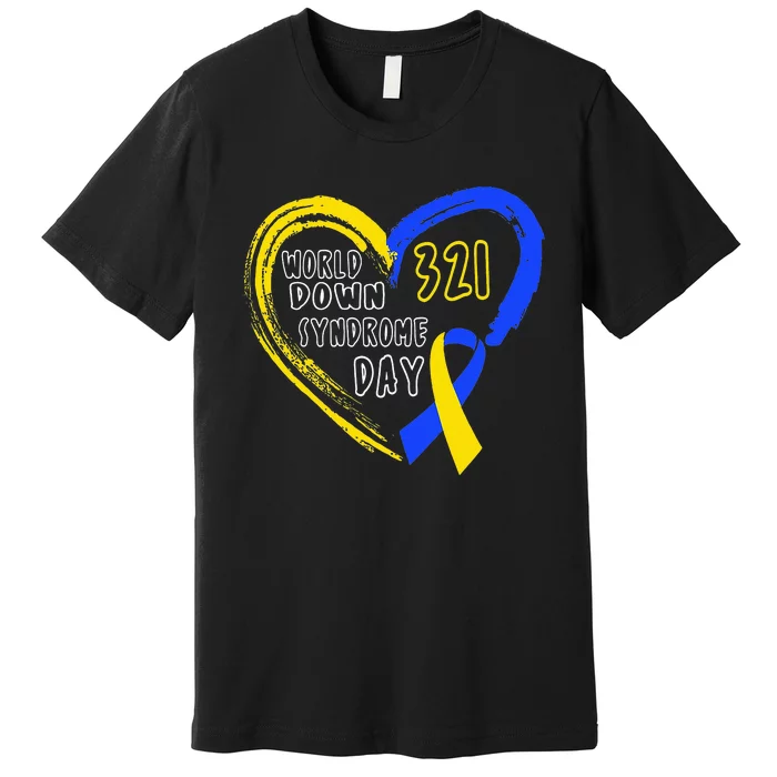 Love World Down Syndrome Awareness Day Love Premium T-Shirt