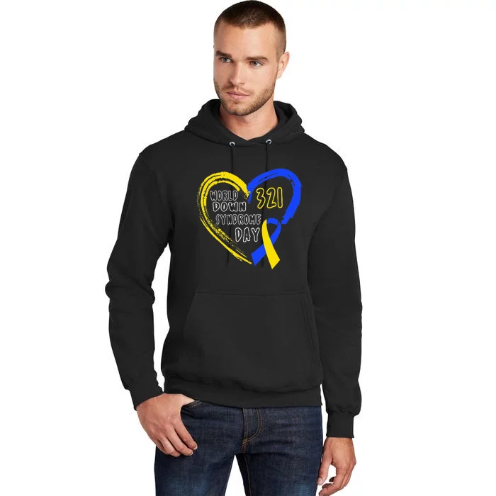 Love World Down Syndrome Awareness Day Love Tall Hoodie