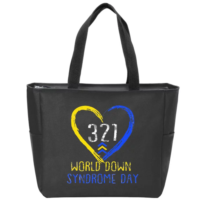 Love World Down Syndrome Awareness Day Love Zip Tote Bag