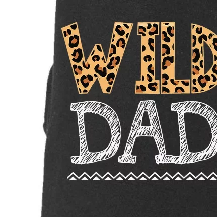 Leopard Wild Dad Matching Family Dad Gift Doggie 3-End Fleece Hoodie