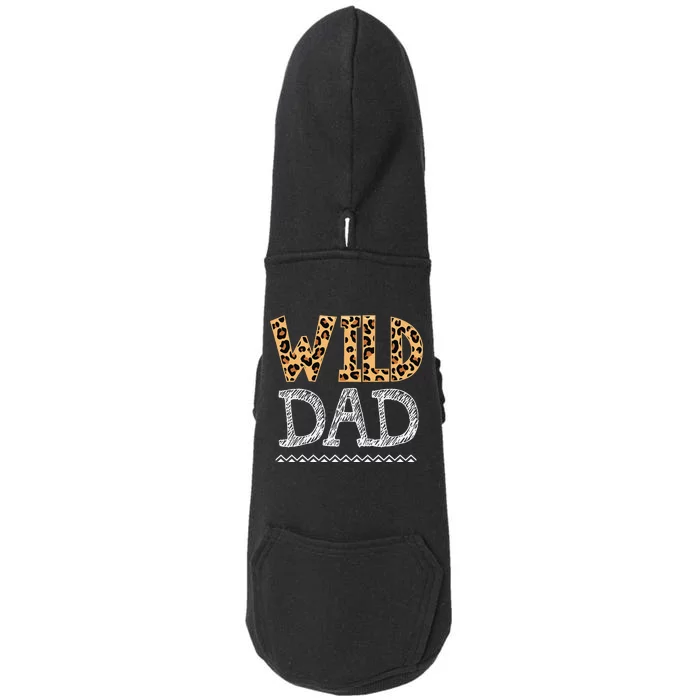 Leopard Wild Dad Matching Family Dad Gift Doggie 3-End Fleece Hoodie