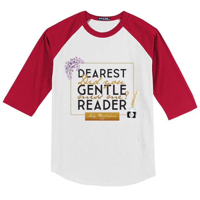 Lady Whistledown Dearest Gentle Reader Kids Colorblock Raglan Jersey