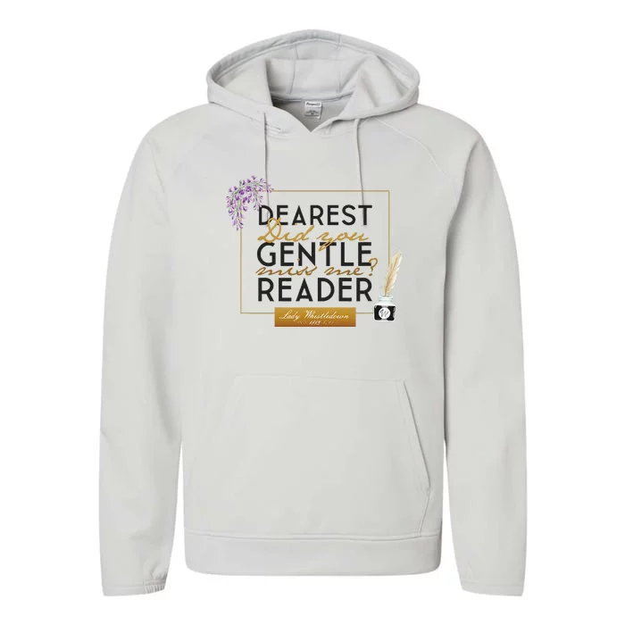 Lady Whistledown Dearest Gentle Reader Performance Fleece Hoodie