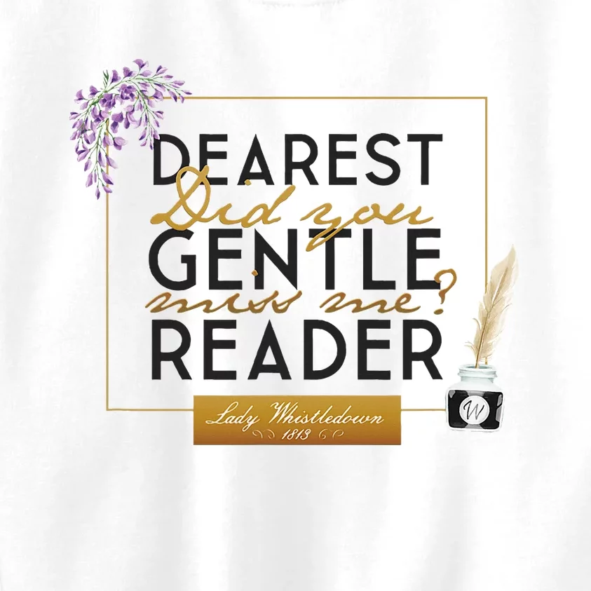 Lady Whistledown Dearest Gentle Reader Kids Sweatshirt