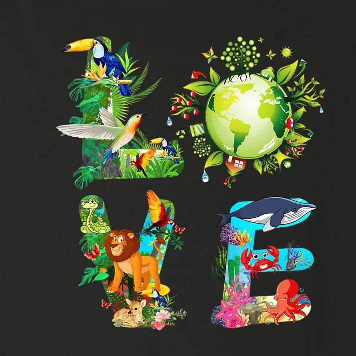 Love World Earth Day 2024 Planet Environmental Animal Toddler Long Sleeve Shirt